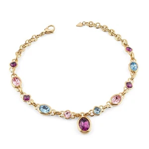 Guess Joyería Collar Para Damas Multicristales Color Dorado JUBN05310JWYGMCT/U - Imagen 1 de 2