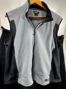 REI Vest Womens XL Sleeveless Full Zip WINDPRO Lightweight Gray Fleece - Picture 1 of 10