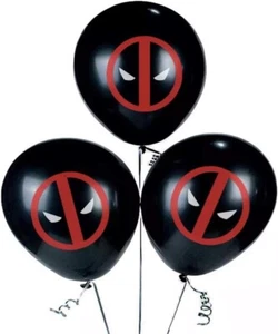 Marvels Deadpool 12 Piece Latex Birthday Party Balloon Bundle New 12 Inch - Picture 1 of 1