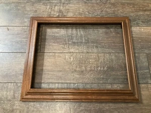 Vintage Hecho Wooden Holds 14”x 18” in Picture Frame Only - Picture 1 of 8
