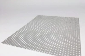 Placa perforada de aluminio 1 mm Rv3-5 10x 200x200 placa de chapa de aluminio hasta un 50% reducida - Imagen 1 de 4