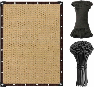 KOBADI Sail Shade Cloth 85% Sunblock Net for Garden Patio Deck - 13.1ft x 13.1ft