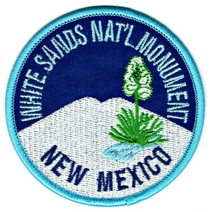 White Sands NP Patch Bügelbild bestickt National Monument New Mexico NM - NEU - Bild 1 von 2