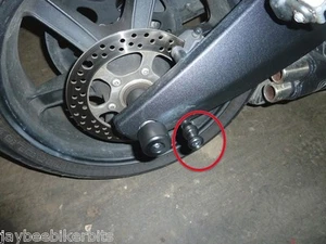 BUELL 1125R 2009-ONWARDS PADDOCK STAND CRASH BOBBINS M6 COTTON REEL R1F10 - Picture 1 of 6