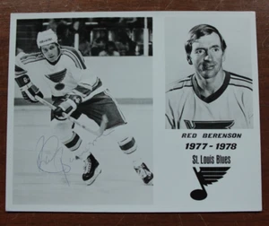 Foto stampa autografata firmata Red Berenson St. Louis Blues NHL Hockey - Foto 1 di 3