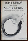 Allen Beats Ginsberg, William Carlos Williams / Empty Mirror First Edition 1961