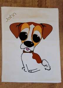 Jack Russell, Greyhound, Irish Wolfhound personalised tea towel - Picture 1 of 8