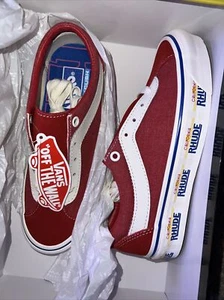 NEW RHUDE VANS Bold NI California Plate Sneakers 4.5 - FAST SHIPPING - Picture 1 of 5