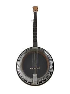 Caraya 5-String Clear Top Resonator Banjo - Tobacco Flame Maple BJ009A - Picture 1 of 9