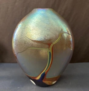 Contemporary signed Art Glass Vase - Picture 1 of 7