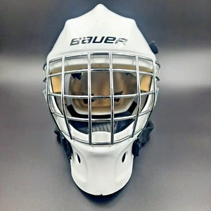 BAUER NME3 Ice Hockey Goalie Mask White Youth Size 6-6 5/8" - Bild 1 von 12