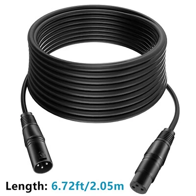 Cable de señal DMX de 1-10 piezas 10 pies/3 m 3 pines conexión XLR para DJ de luz par escenario Foto 1 de 4
