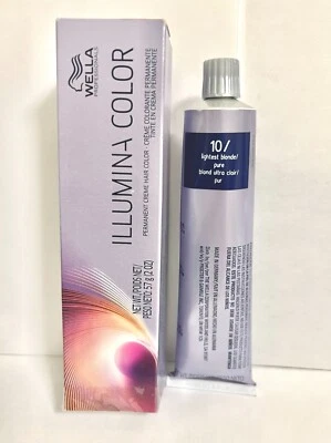 WELLA PROFESSIONALS ILLUMINA PERMANENT CREAM HAIR COLOR - 10/ LIGHTEST BLOND - Image 1 of 2