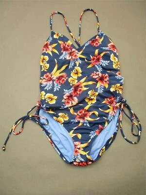 Beach Betty Size XL Women Multicolor Floral Wireless Lined One Piece Swimsuit 6F - Image 1 of 4