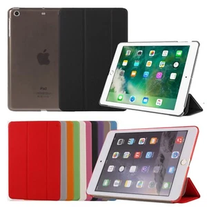 For iPad 5th 6th 7th 8th 9th 10th 11th Gen Slim Smart Case Cover Auto Sleep/Wake - Picture 1 of 28