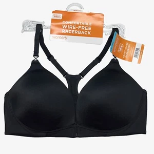 Warner's Bra Wirefree Front Close Racerback Elements of Bliss Comfort RN7061 - Picture 1 of 30
