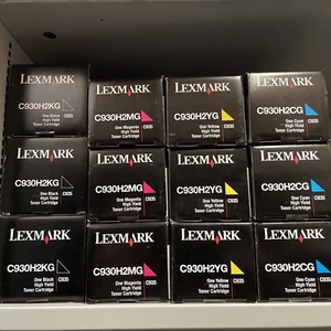 LEXMARK C930H2KG C930H2MG C930H2YG C930H2CG (4 Pieces = 99€) C935 Original - Photo 1/1