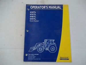 New Holland 630TL,635,640,645 farm tractor operators manual - Bild 1 von 1
