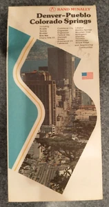 ältere Straßenkarte Denver - Pueblo Colorado Springs - Bild 1 von 7