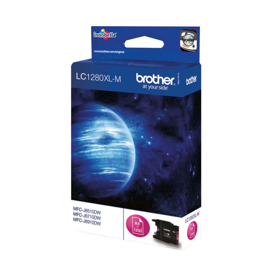 Brother LC1280XLM cartouche d'encre Magenta authentique (TVA incluse) - Photo 1/1