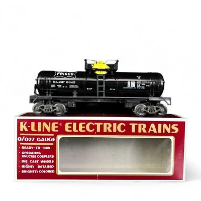 K-Line Electric Train Tank Car Frisco K-6342 O/O27 Train Car - Yellow Top NIB - Image 1 of 4