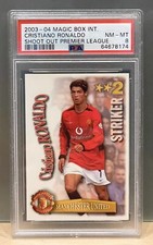 Cristiano Ronaldo Rookie 2003-04 Magic Box Int Shoot Out Premier League RC PSA 8