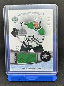 MATEJ BLUMEL 2022-23 ULTIMATE HOCKEY ROOKIE JERSEY PATCH RC 257/799 - Picture 1 of 2