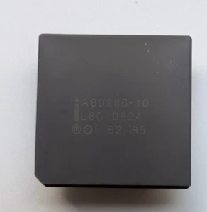 Intel 286 CPU A80286-10 Vintage Processor - Afbeelding 1 van 2