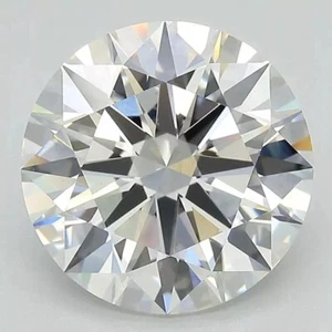 Lab Grown 2 Ct Round Cut G Color VVS2 Clarity STONE IGI Certified CVD DIAMOND - Picture 1 of 6