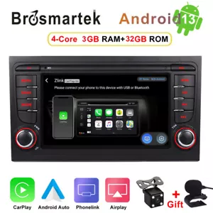 CarPlay Radio For Audi A4 S4 Seat Exeo Android Auto Stereo Sat Nav GPS Head Unit - Picture 1 of 13