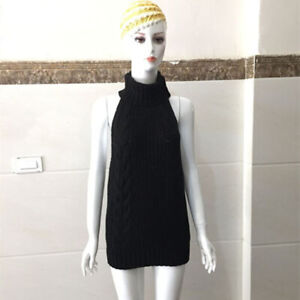 Backless Sleeveless Sweater Sexy Lace-up Knit Cosplay Roleplay Shirt Virgin-Kill