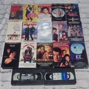 Vintage VHS tapes Movies Lot of (17) Various - Picture 1 of 2