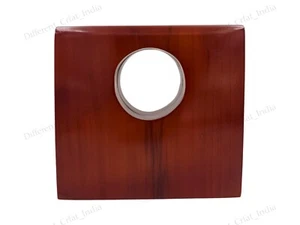 Premium 100% Teak Brown Wood Purse Briefcase Look Wooden Handbag for Womens - Picture 1 of 7