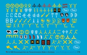 Peddinghaus-Decals 1/16 1005 Div. Signes Allemand Panzerdivisionen - Photo 1 sur 1