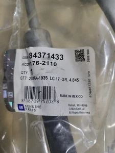 Conjunto de manguera de salida de refuerzo de freno eléctrico GM 84371433 genuino OEM 84371433 - Imagen 1 de 8