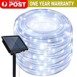 Solar String Lights 50/100LED Rope Powered Copper Wire Strips Outdoor Garden US - Picture 1 of 22