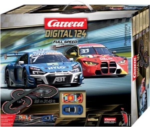 Carrera Digital 124 DTM Full Speed BMW M4 GT3 vs Audi R8 Wireless Slot Track - Picture 1 of 2