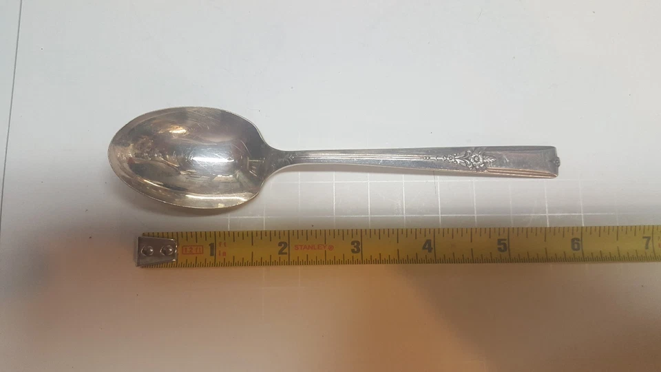 WM A Rogers King Arthur Silverplate Master Sugar Spoon - Image 1 of 1