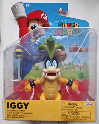 JAKKS PACIFIC Super Mario Iggy, Sammelfigur, Collect, selten, rar, NEU/OVP