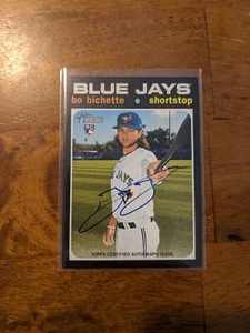 2020 Topps Heritage Bo Bichette Real One RC Auto - Picture 1 of 2