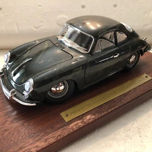 1961 PORSCHE 356B COUPE 1:18 SCALE PAULS MODEL ART DREAM CAR ON WOOD BASE - Picture 1 of 12