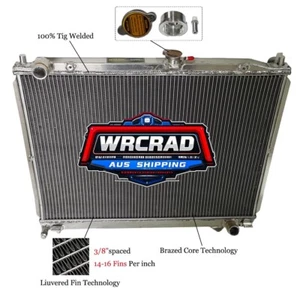 Aluminum Radiator Fit 2000-On Mitsubishi Pajero MK2 MK3 3.0 3.5 3.8 GDi V65/V75 - Picture 1 of 9