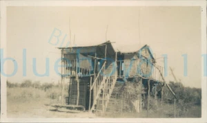 1928 Original Photo Palestine Jerusalem Shack By the River Jordan 4.2x2.5" - Foto 1 di 2