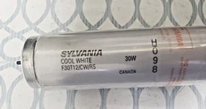 SYLVANIA F30T12/CW/RS COOL WHITE 30W 36" (SHAT-R-SHIELD) - Picture 1 of 5