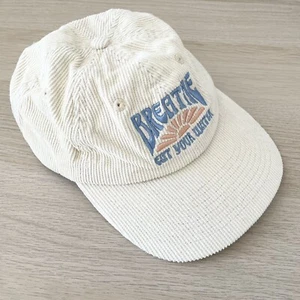 Eat Your Water Breathe Cream Corduroy 6 Panel Adjustable Hat Cap - Picture 1 of 7