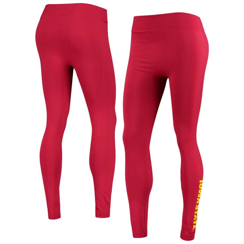 Women's ZooZatz Crimson Iowa State Cyclones Fleece Leggings Cover