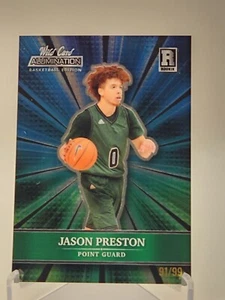 2022 Wild Card Alumination #ABC-35 Jason Preston Blue/Green Parallel SP #/99 RC - Bild 1 von 2