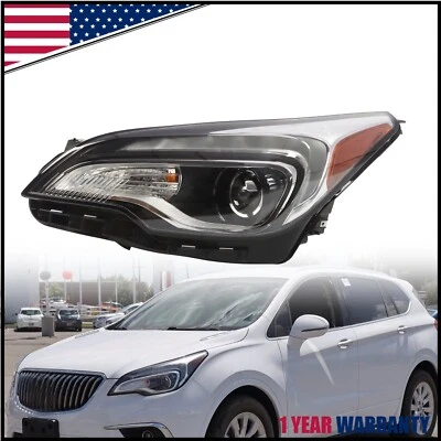 Halogen Headlight Left Driver For 2016 2017 2018 Buick Envision W/ LED DRL Bulbs - Image 1 of 4