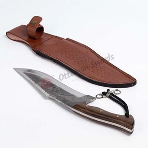 Recurved Camp Knife Hand Forged Survival Knives - Picture 1 of 10
