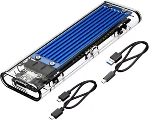 M.2 NVME SSD Gehäuse, USB-C Adapter USB 3.1 Gen2 (10Gbps) Externe M2 - Bild 1 von 12